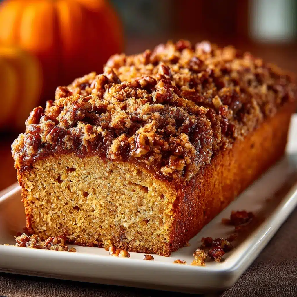 Pumpkin Bread with Brown Sugar Pecan Topping Recipe - Recipe Image