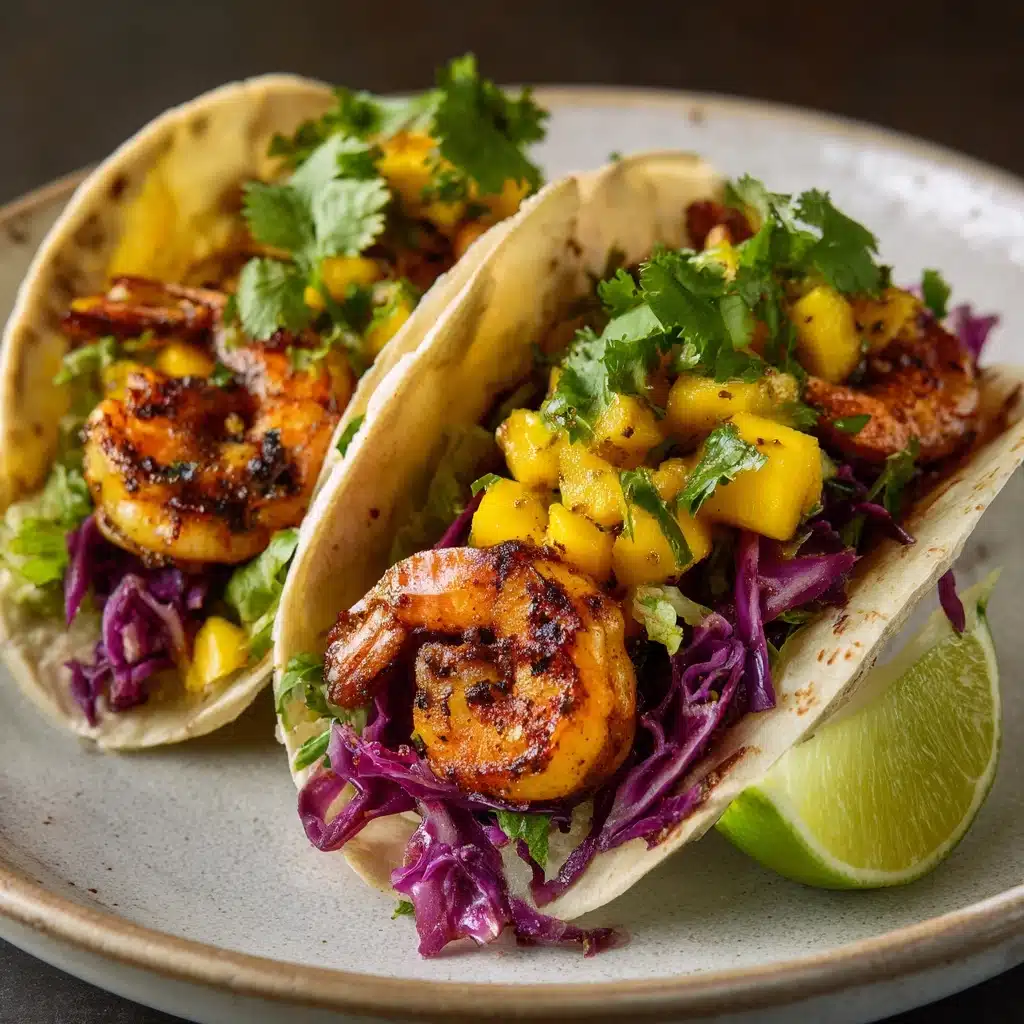 Mango Slaw Shrimp Tacos Recipe