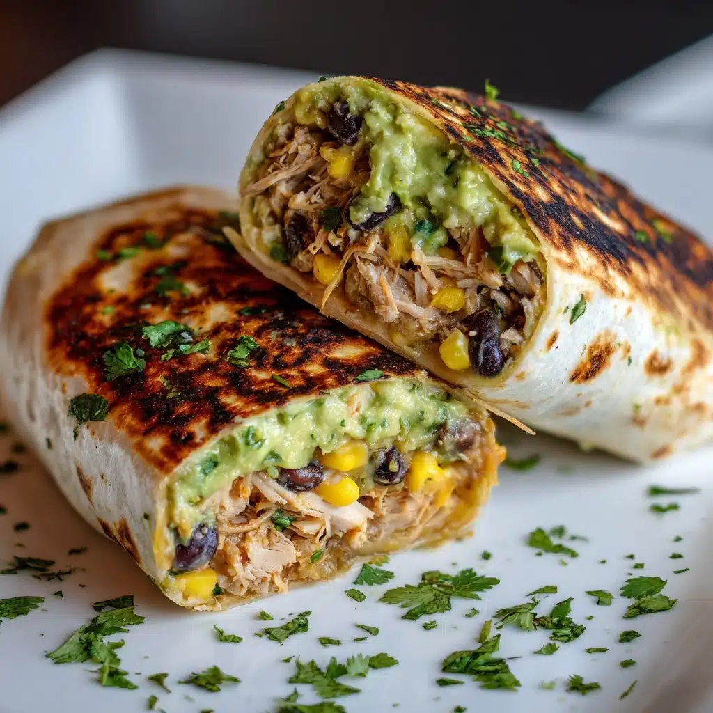 Avocado Corn Chicken Burritos Recipe - Recipe Image
