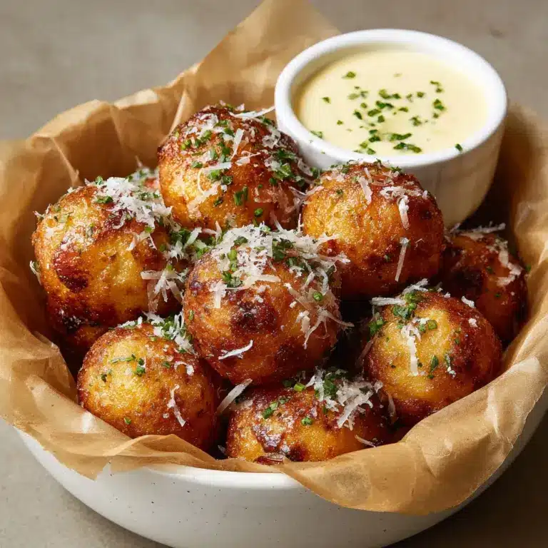 Parmesan Garlic Potato Balls Recipe