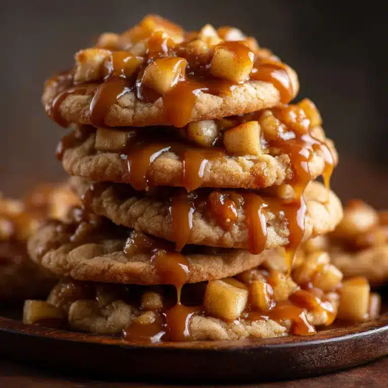 Caramel-Drizzled Apple Cinnamon Cookies Recipe