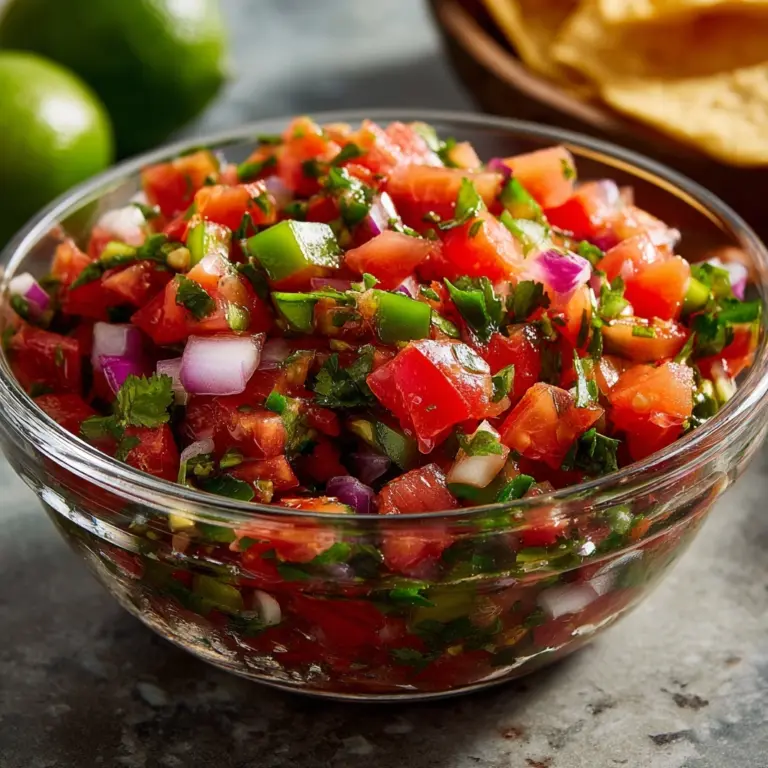 Easy Pico de Gallo Salsa Recipe