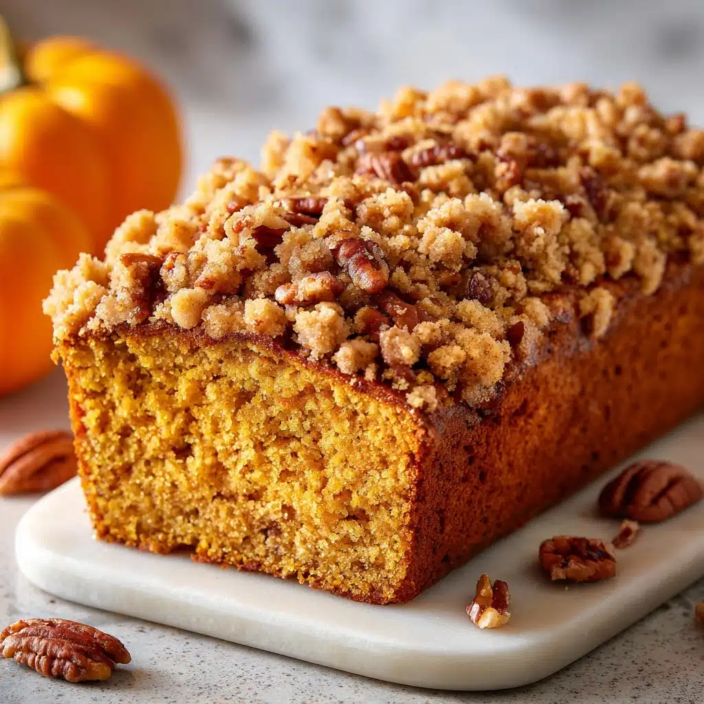 Pumpkin Bread with Brown Sugar Pecan Topping Recipe - Recipe Image