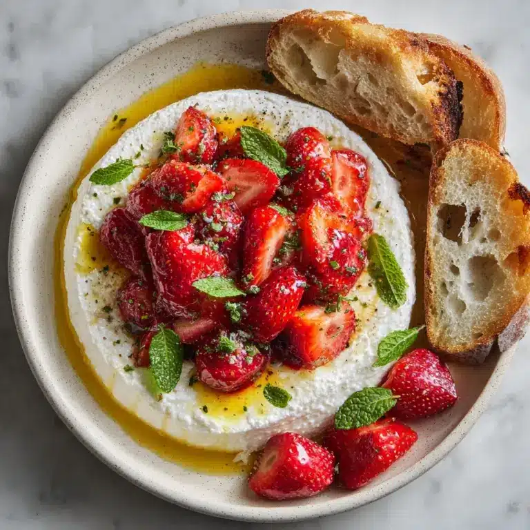 Whipped Feta Dip with Roasted Strawberries Recipe