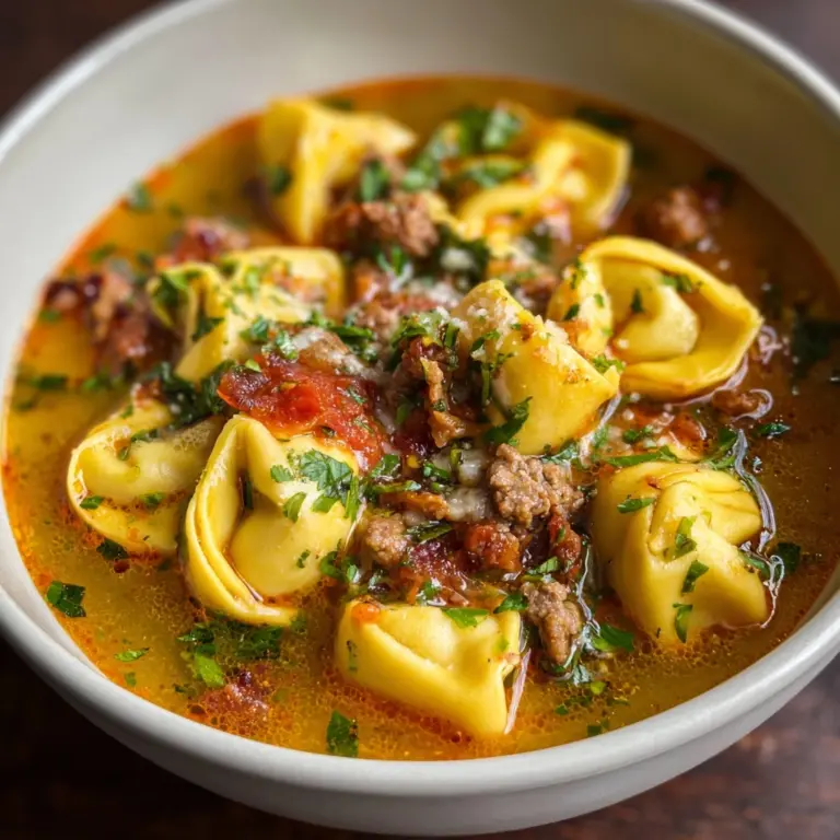 Slow Cooker Tomato Tortellini Soup Recipe