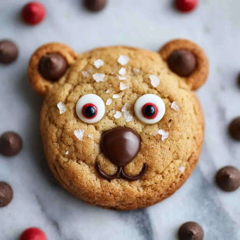Chocolate Chip Teddy Bear Cookies Recipe