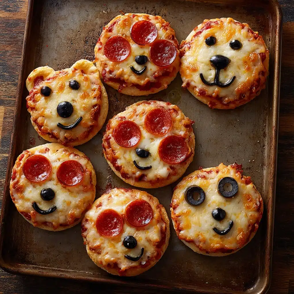 Easy Peasy Mini Halloween Pizzas Recipe - Recipe Image