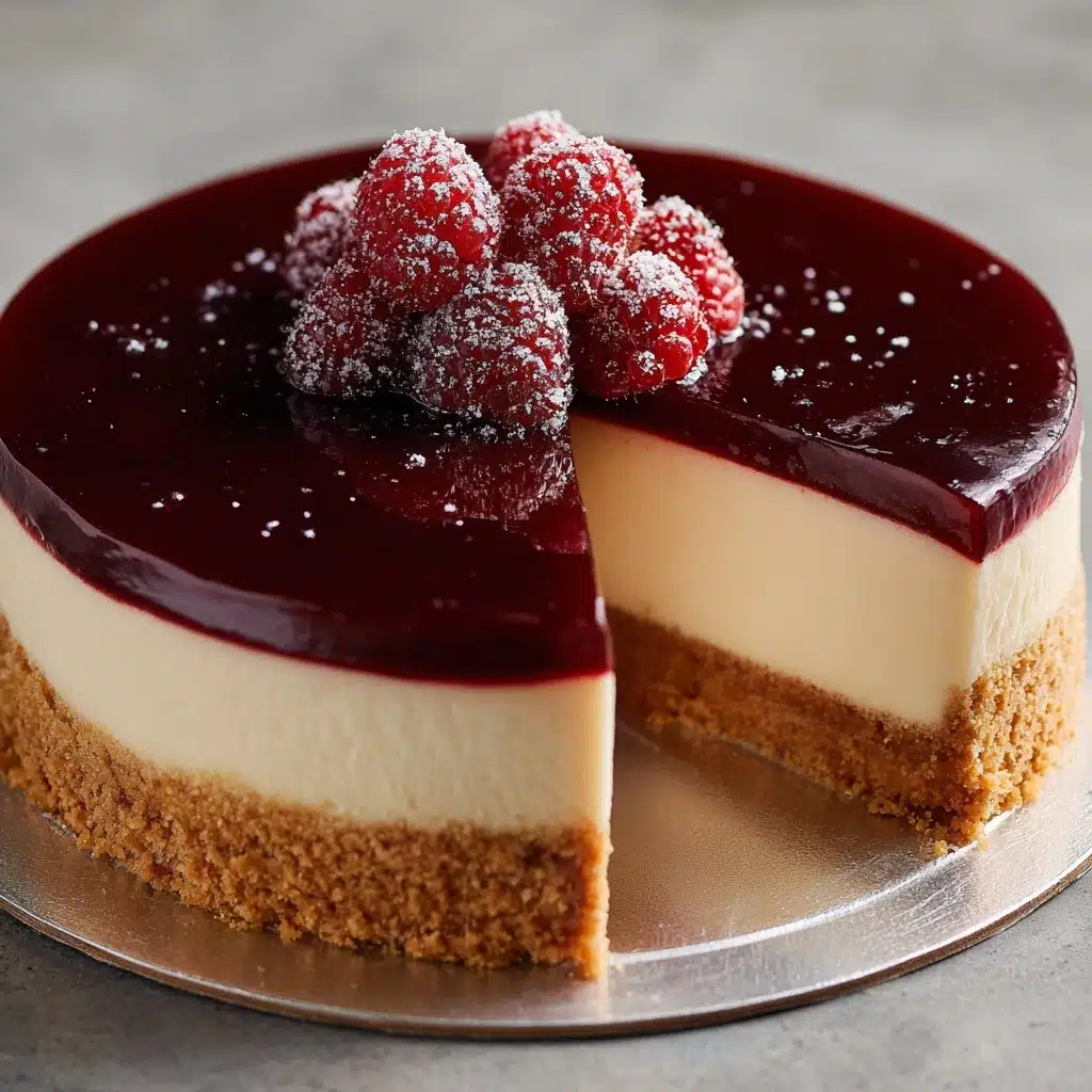 Tall and Creamy New York Cheesecake Recipe - Recipe Image