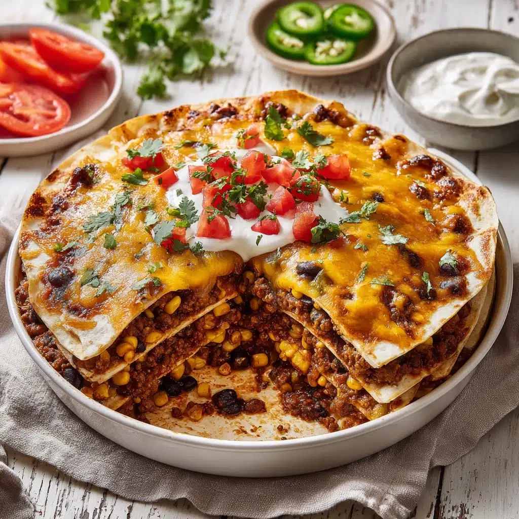 Taco Casserole with Tortillas Recipe
