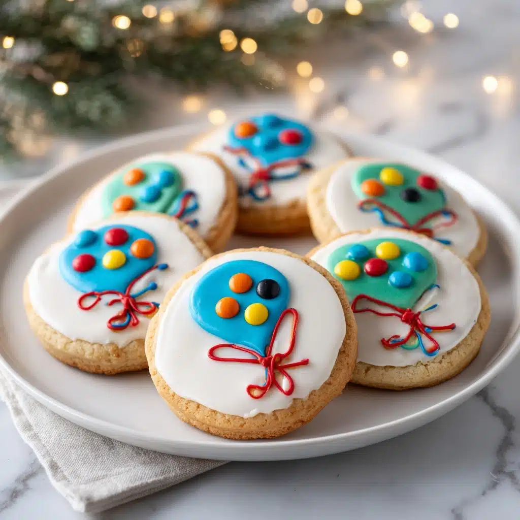 Christmas Lights Royal Icing Sugar Cookies Recipe - Recipe Image