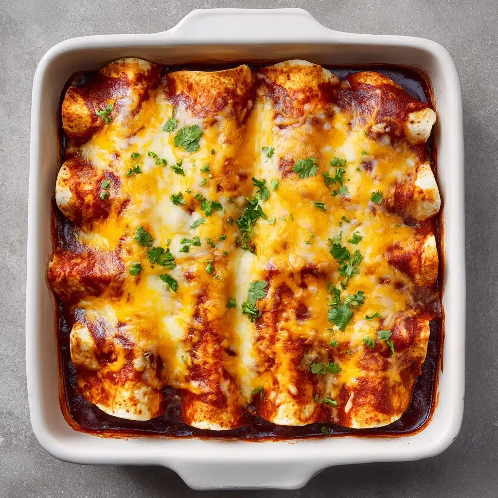 Chicken Enchiladas with Homemade Red Enchilada Sauce Recipe - Recipe Image