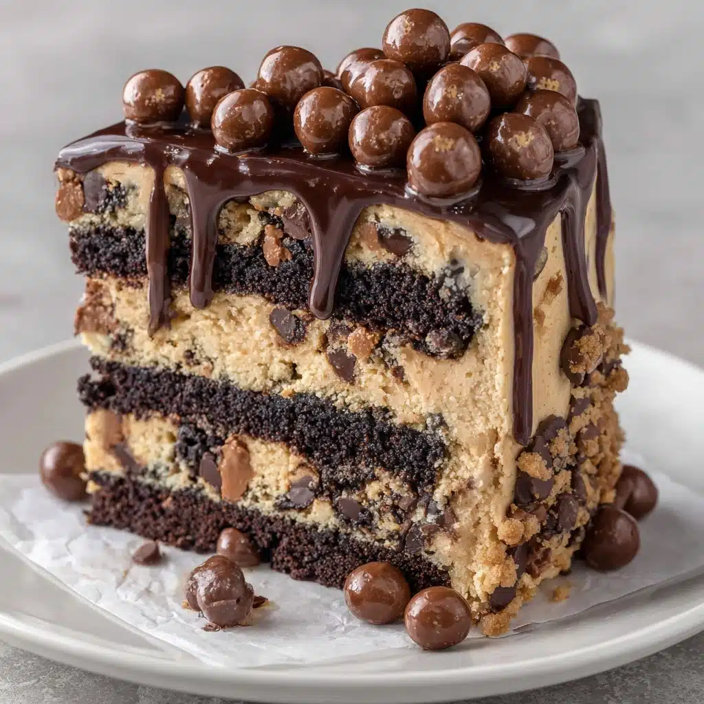 Cookie Dough Brownie Cake Recipe - Recipe Image