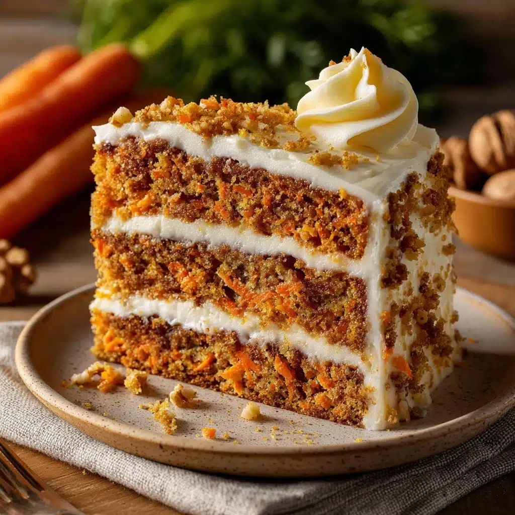 Moist Carrot Cake with Cream Cheese Frosting Recipe - Recipe Image