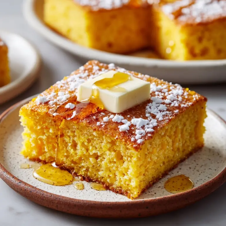 Honey Butter Sweet Potato Cornbread Recipe