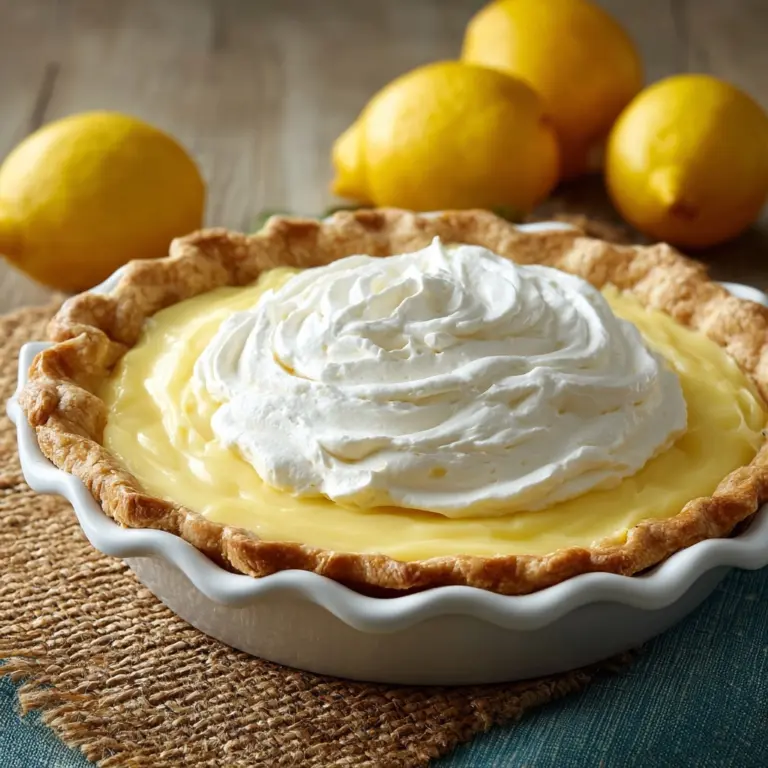 Easy Lemon Cream Pie Recipe