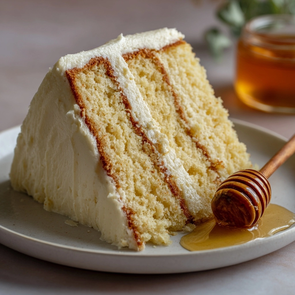 Cornbread Cake with Whipped Honey Buttercream Frosting Recipe - Recipe Image