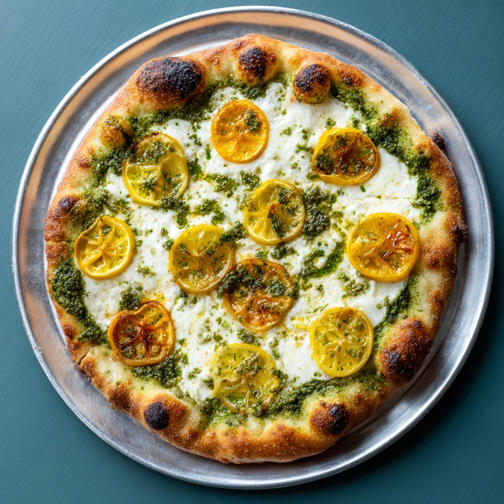 Lemon and Pesto Pizza Recipe