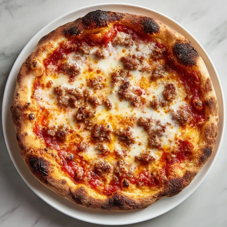 Hot Sausage Feta Honey Pizza Recipe