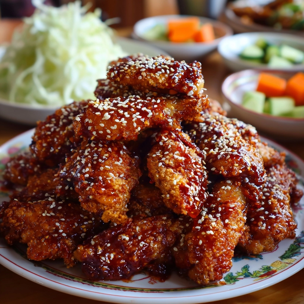 Korean Fried Chicken (Yangnyeom Chicken) Recipe