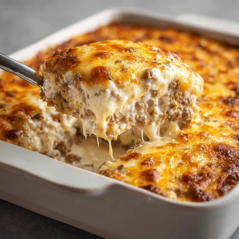 Cheesy Ground Beef and Rice Casserole Recipe