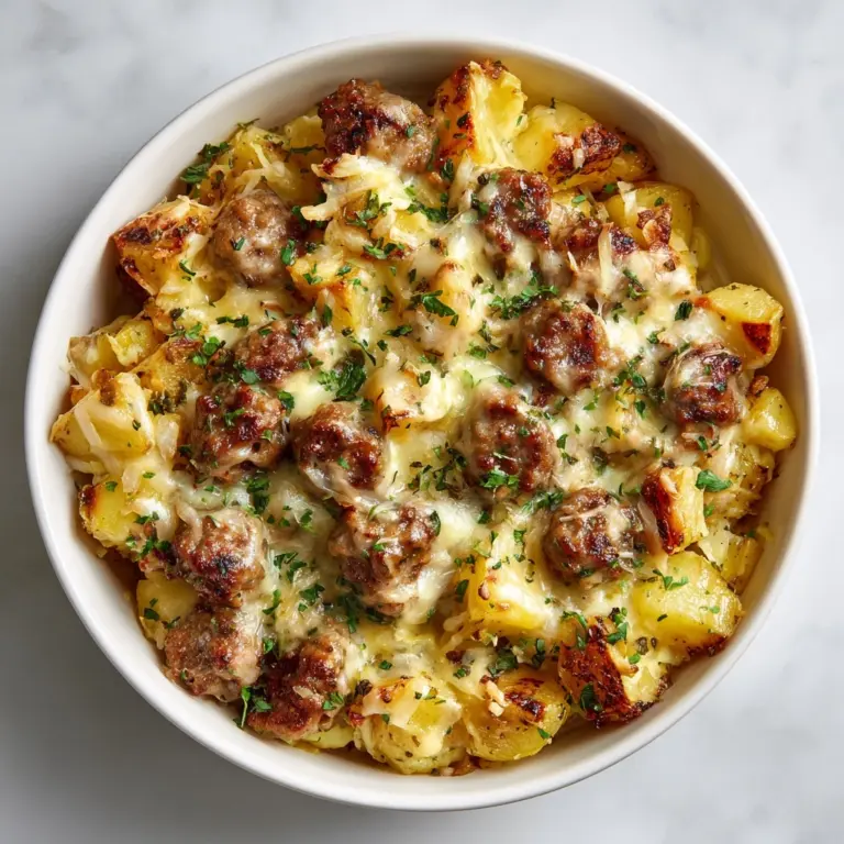 Cheesy Ranch Potatoes and Smoked Sausage Recipe