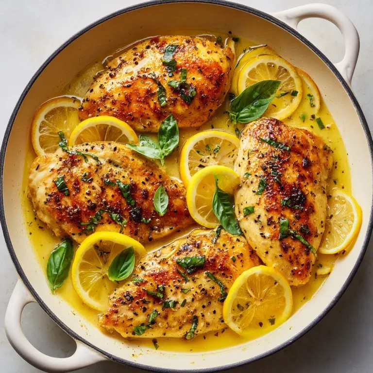 One-Pan Lemon Basil Chicken Recipe