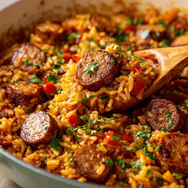 One-Pot Smoked Sausage And Rice Recipe