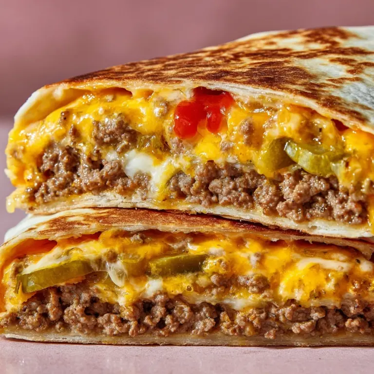 Easy Air Fryer Cheeseburger Wraps Recipe