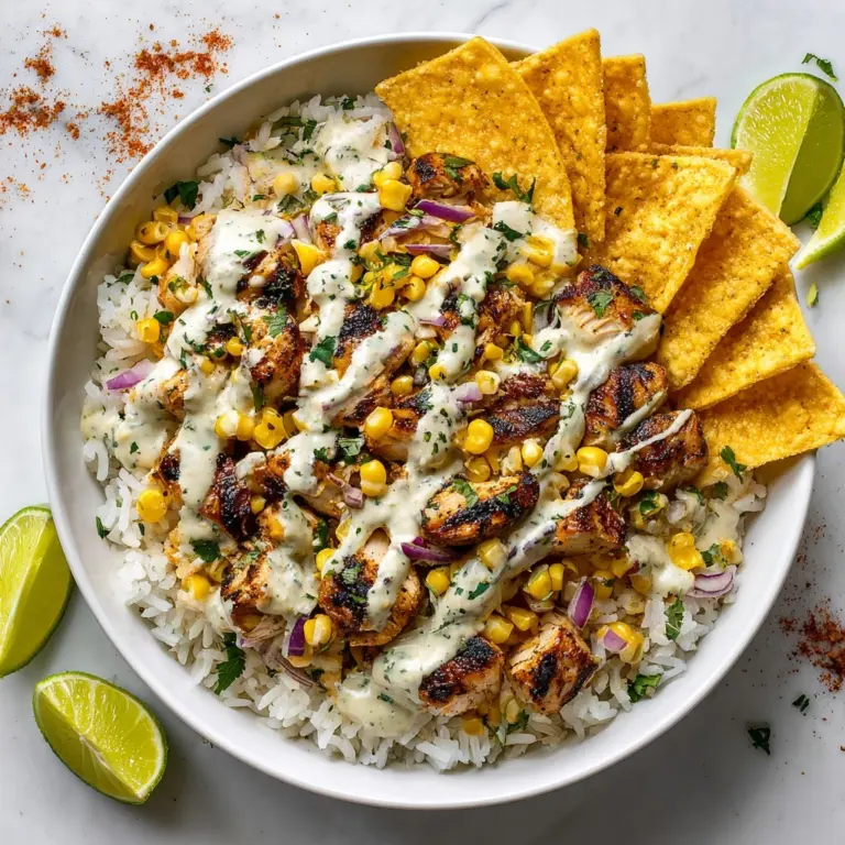 Street Corn Chicken Rice Bowl Recipe