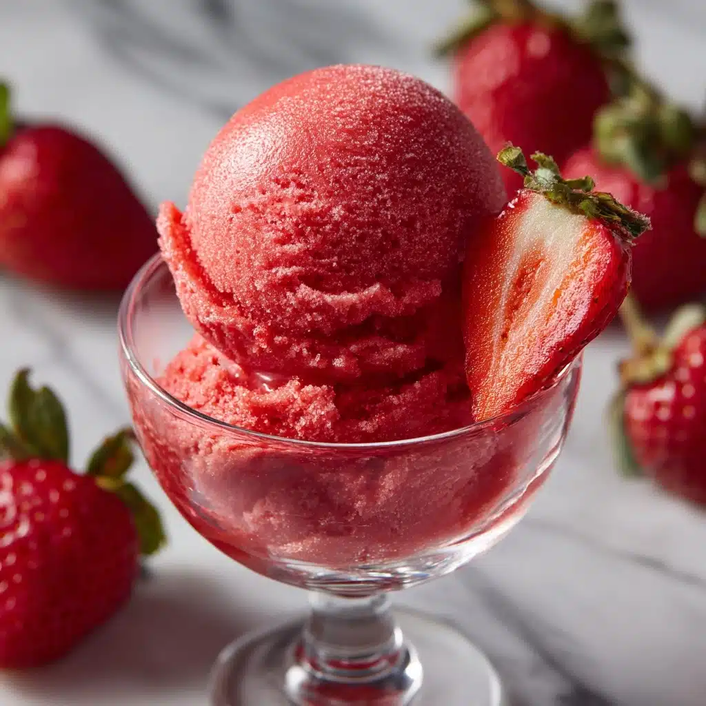 Strawberry Sorbet Recipe - Recipe Image