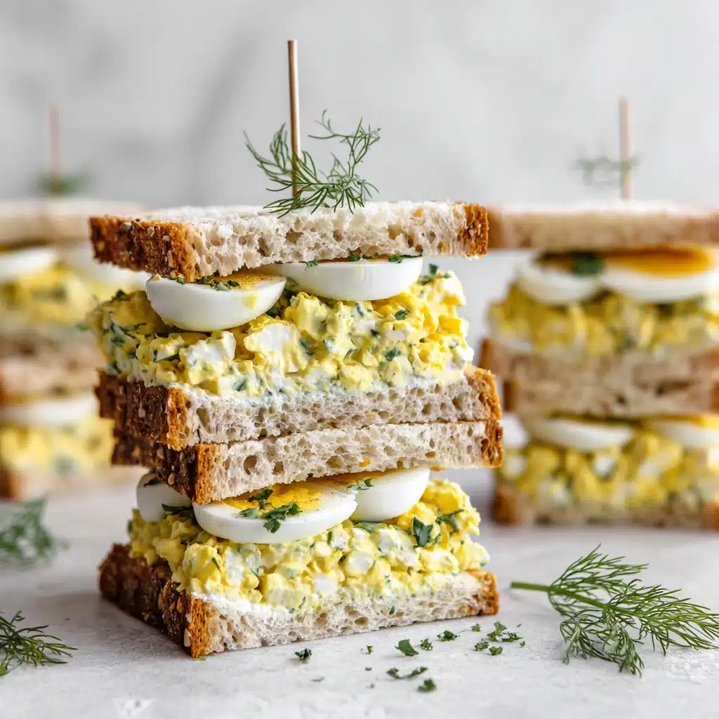Mini Egg Salad Sandwiches Recipe - Recipe Image