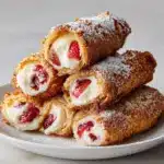 Strawberry Cheesecake Egg Rolls Recipe