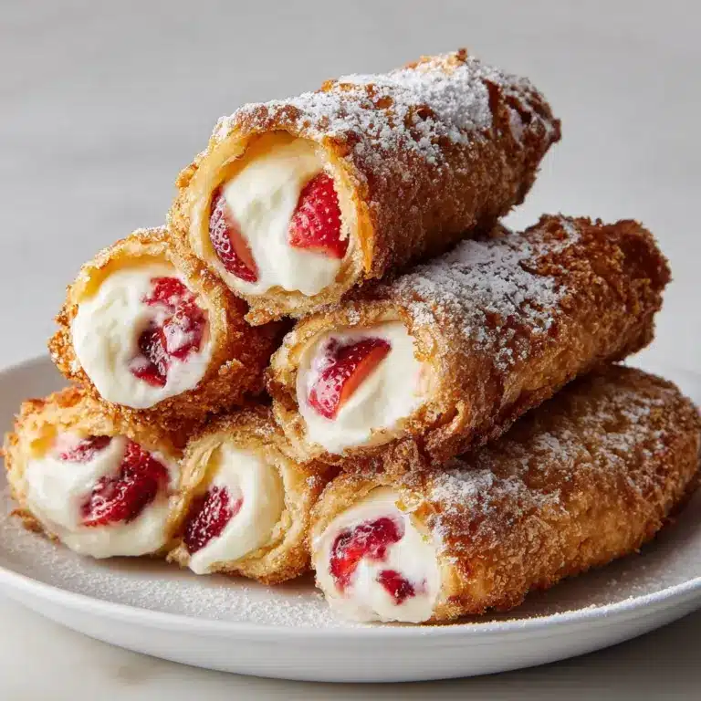Strawberry Cheesecake Egg Rolls Recipe