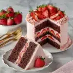 Strawberry Chocolate Layer Cake Recipe