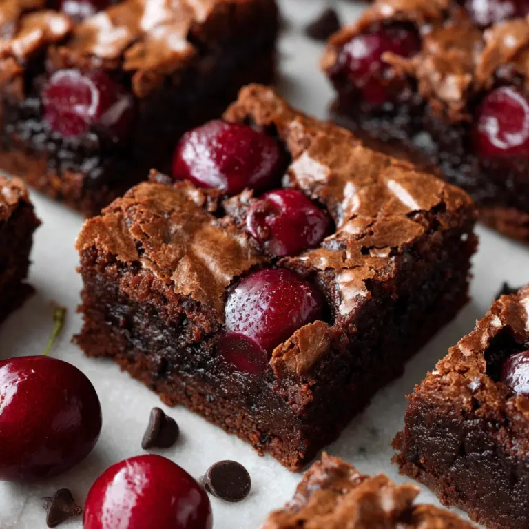 Cherry Chocolate Chip Brownies Recipe