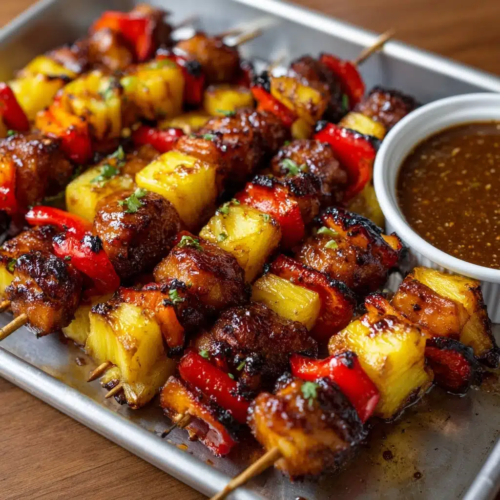 BBQ Pineapple Chicken Kabobs Recipe - Recipe Image