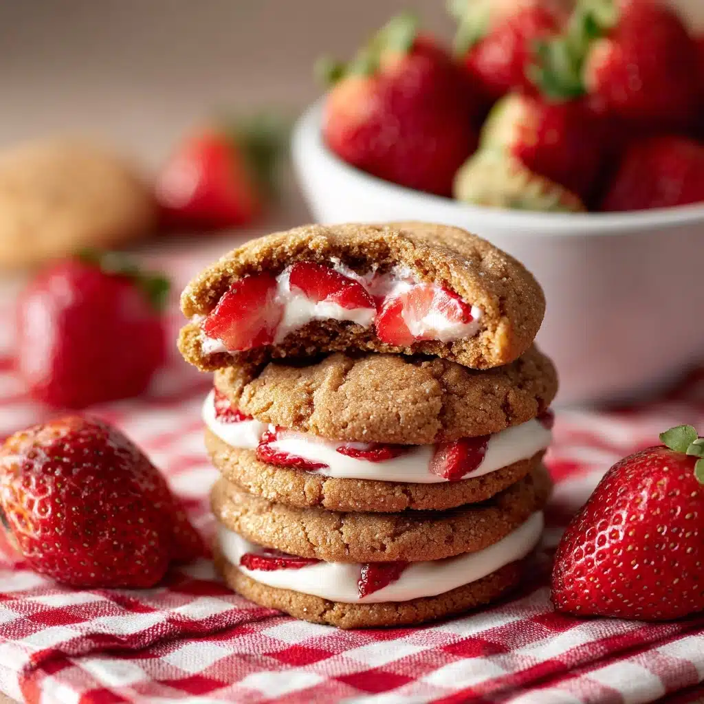 Sourdough Strawberry Cheesecake Cookies Recipe - Recipe Image