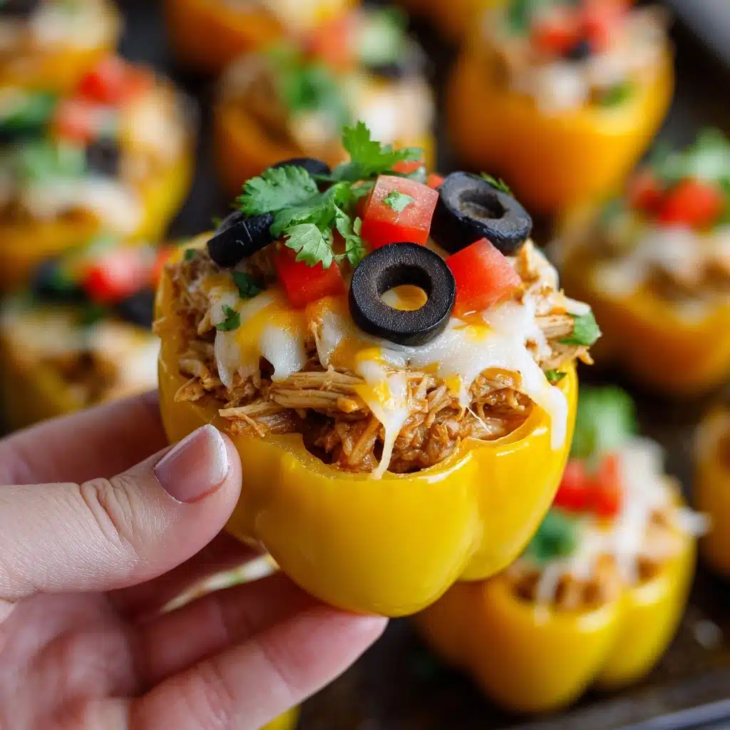 Chicken Healthy Nachos on Mini Bell Peppers Recipe