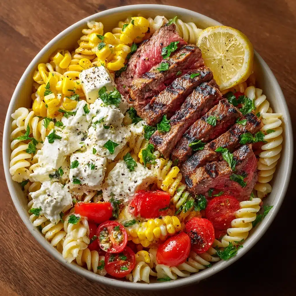Chimichurri Steak & Roasted Corn Pasta Salad Recipe - Recipe Image