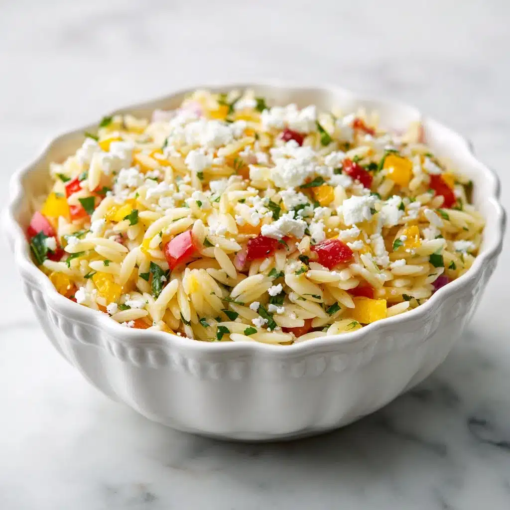 Sundried Tomato Feta Orzo Salad Recipe - Recipe Image