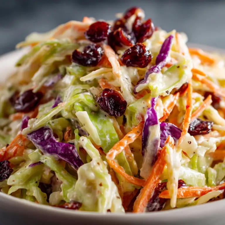 Apple Cranberry Poppy Seed Slaw Recipe