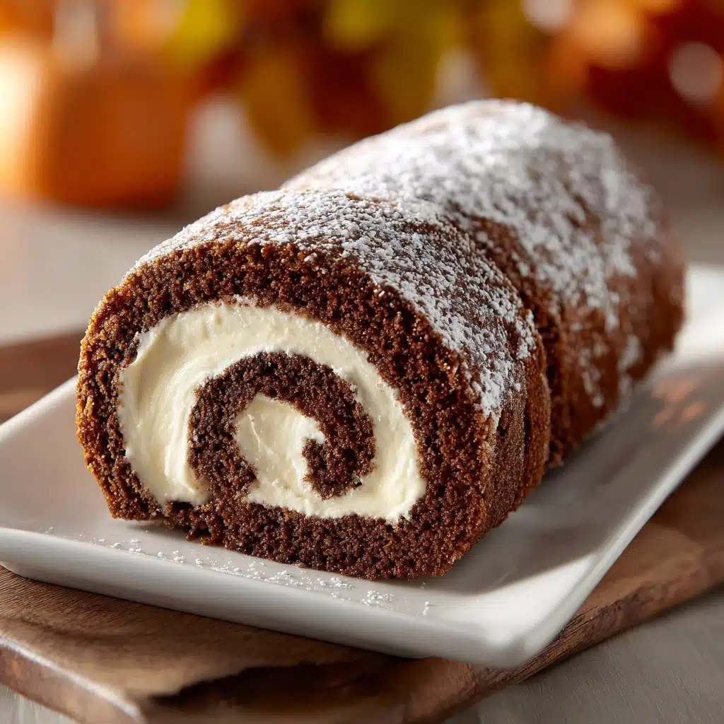 Classic Pumpkin Roll with Cream Cheese Filling Recipe - Recipe Image