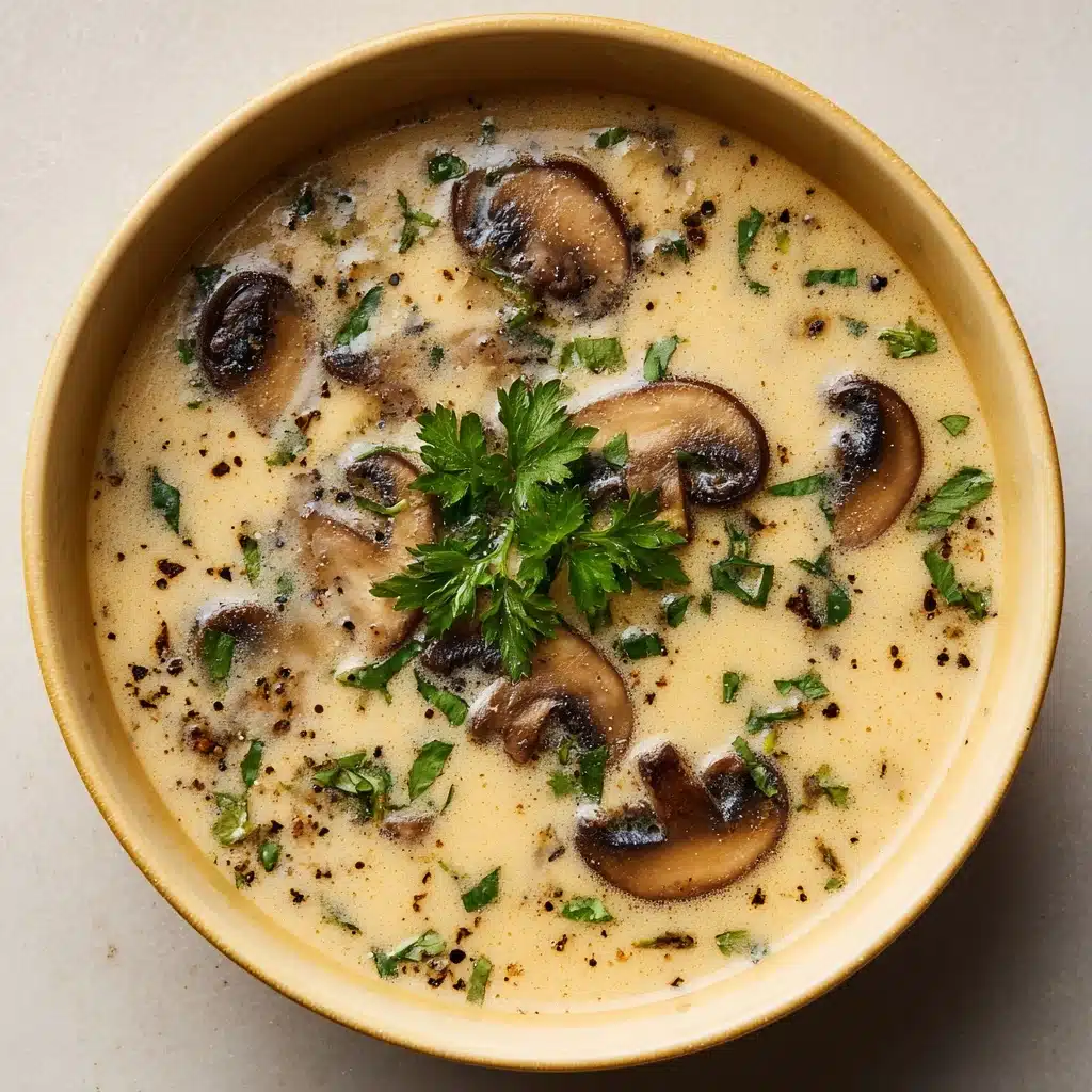 Decadent and Creamy Mushroom Soup Recipe - Recipe Image