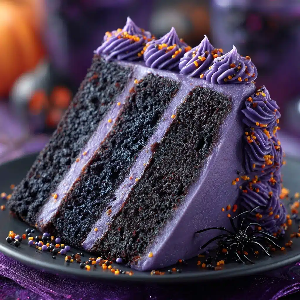 Spooky Black Velvet Halloween Cake Recipe - Recipe Image