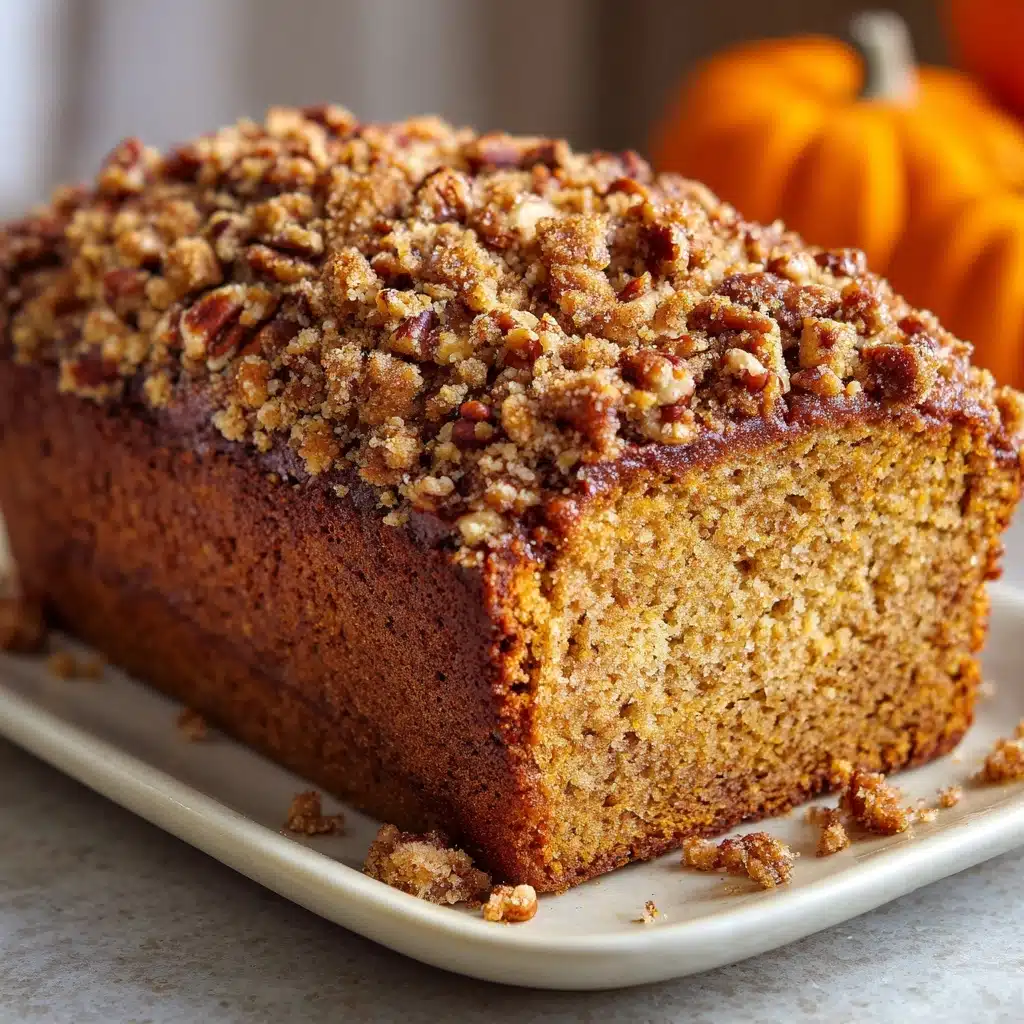 Pumpkin Bread with Brown Sugar Pecan Topping Recipe