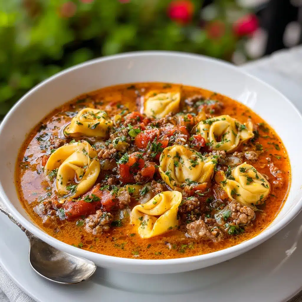 Slow Cooker Tomato Tortellini Soup Recipe - Recipe Image