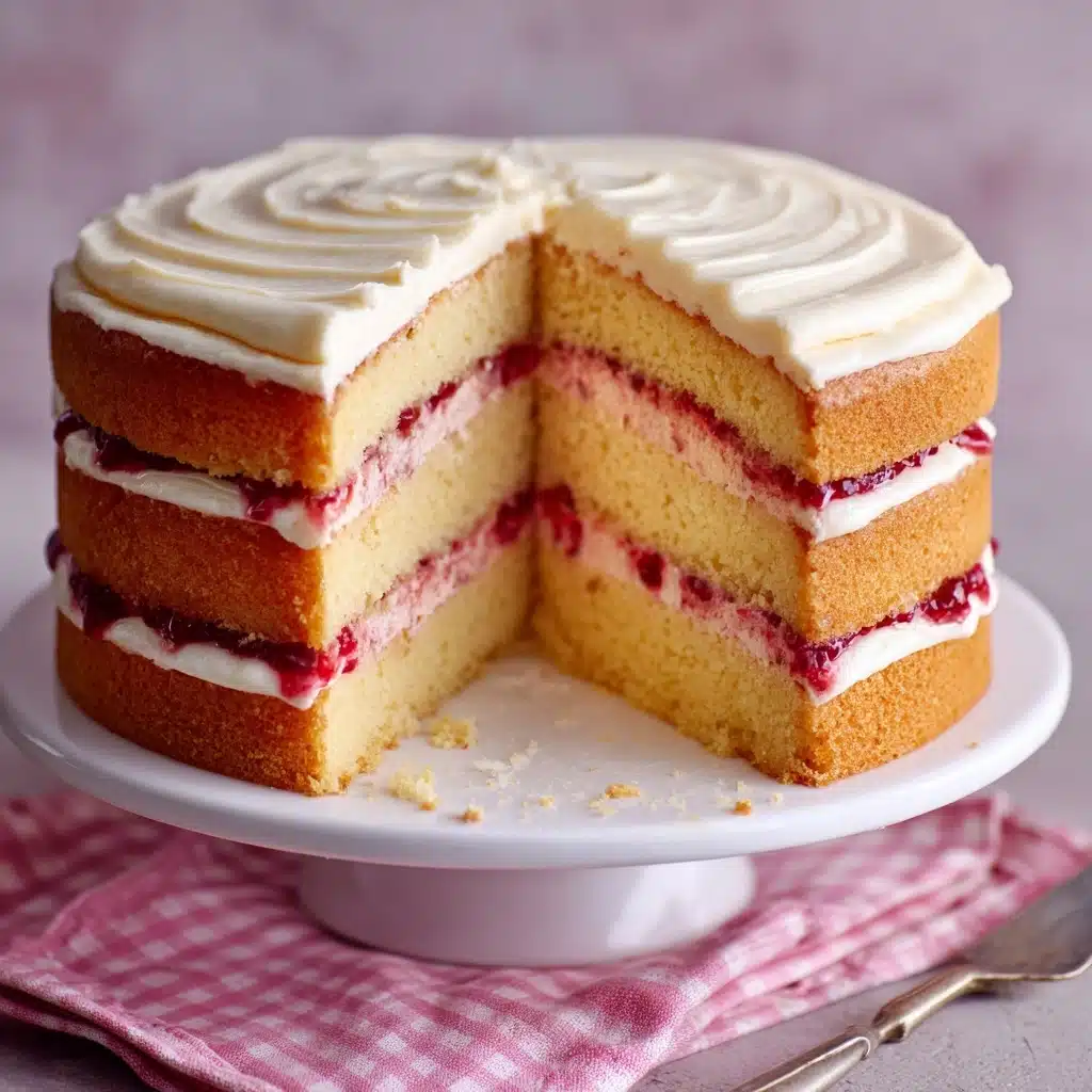 Raspberry Cake with Lemon Buttercream Recipe - Recipe Image