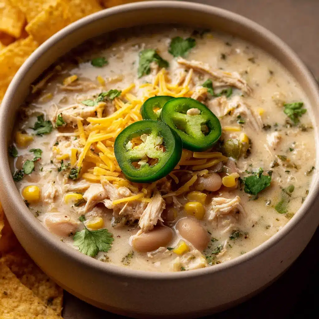 Creamy Crockpot White Chicken Chili Recipe - Recipe Image