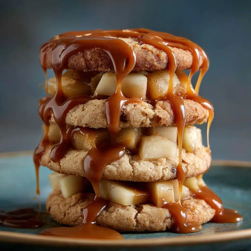 Caramel-Drizzled Apple Cinnamon Cookies Recipe - Recipe Image