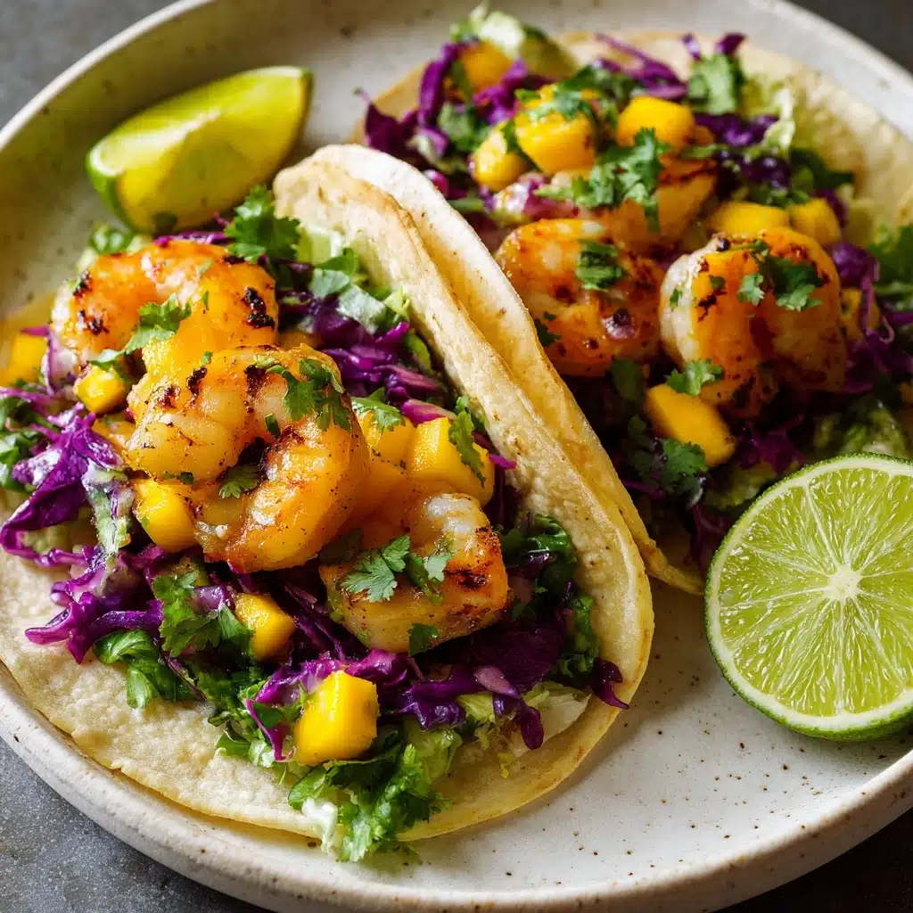 Mango Slaw Shrimp Tacos Recipe - Recipe Image